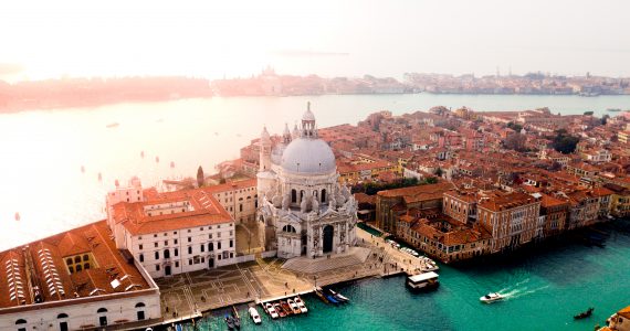 Aerial view of Venice